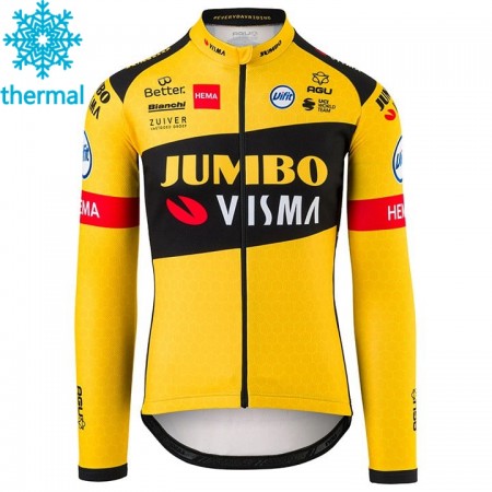 Cykeltrøje 2020 Team Jumbo-Visma Viter Thermal Fleece N001